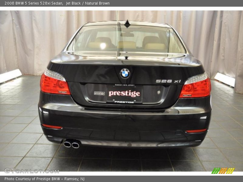 Jet Black / Natural Brown 2008 BMW 5 Series 528xi Sedan