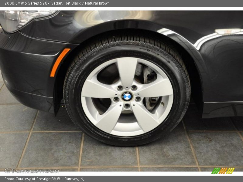 Jet Black / Natural Brown 2008 BMW 5 Series 528xi Sedan