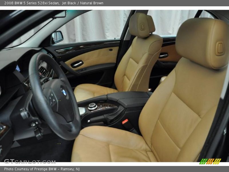Jet Black / Natural Brown 2008 BMW 5 Series 528xi Sedan