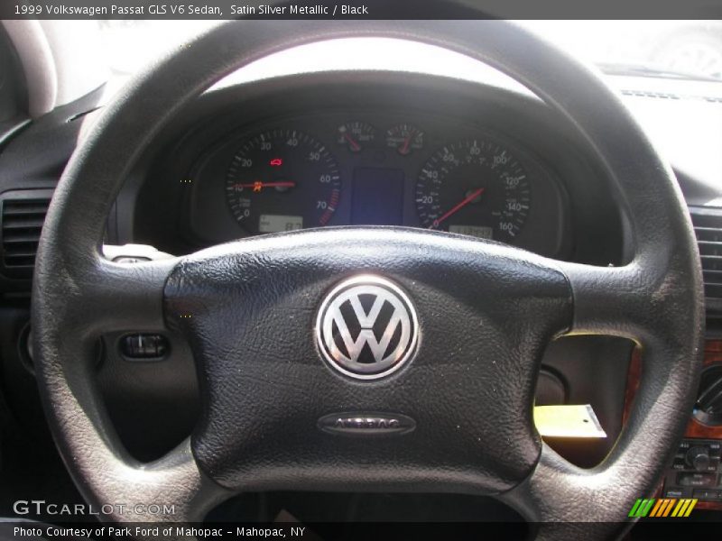 Satin Silver Metallic / Black 1999 Volkswagen Passat GLS V6 Sedan