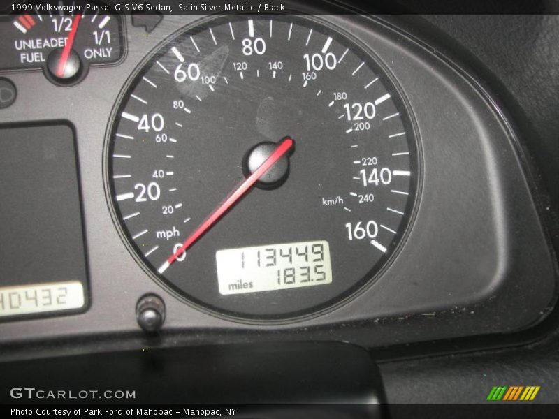 Satin Silver Metallic / Black 1999 Volkswagen Passat GLS V6 Sedan