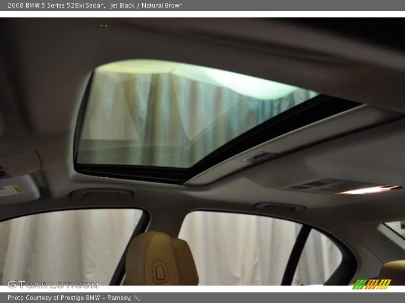 Jet Black / Natural Brown 2008 BMW 5 Series 528xi Sedan