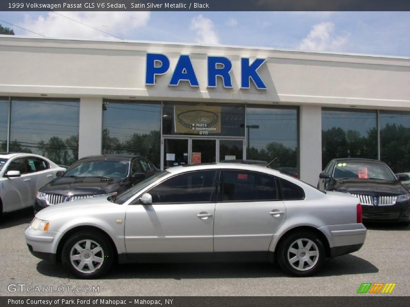 Satin Silver Metallic / Black 1999 Volkswagen Passat GLS V6 Sedan