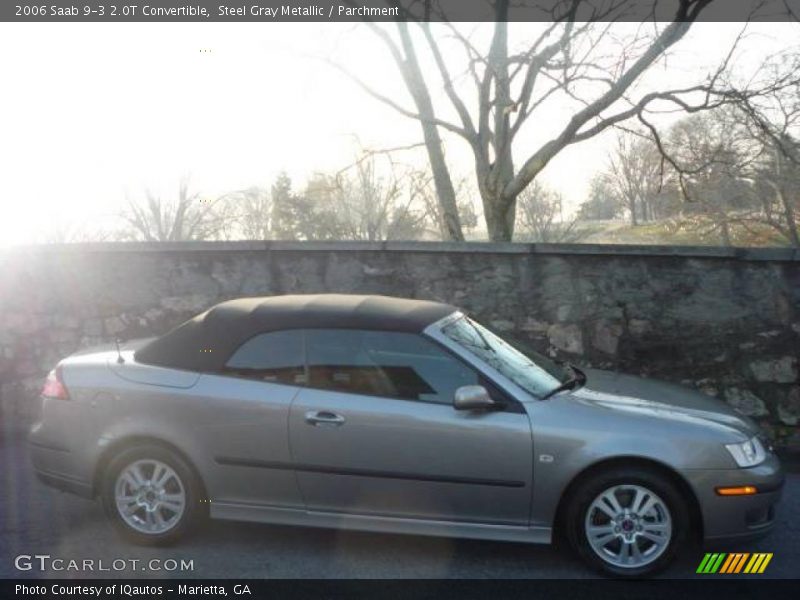 Steel Gray Metallic / Parchment 2006 Saab 9-3 2.0T Convertible