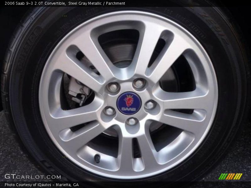 Steel Gray Metallic / Parchment 2006 Saab 9-3 2.0T Convertible