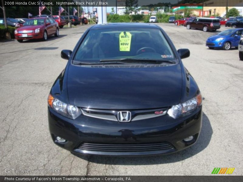 Nighthawk Black Pearl / Black 2008 Honda Civic Si Coupe