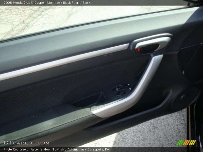 Nighthawk Black Pearl / Black 2008 Honda Civic Si Coupe