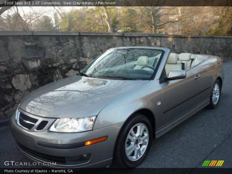 Steel Gray Metallic / Parchment 2006 Saab 9-3 2.0T Convertible