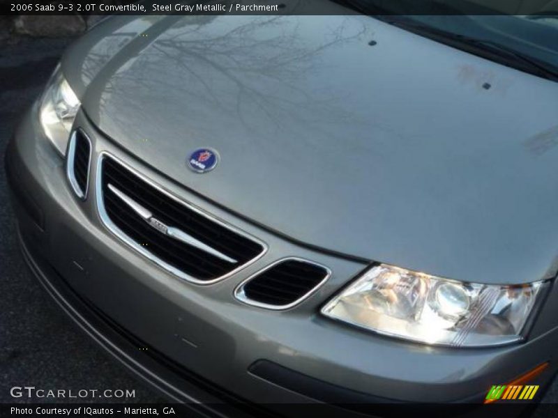 Steel Gray Metallic / Parchment 2006 Saab 9-3 2.0T Convertible