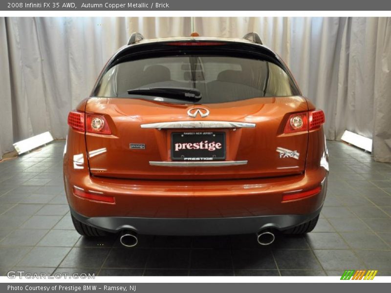 Autumn Copper Metallic / Brick 2008 Infiniti FX 35 AWD