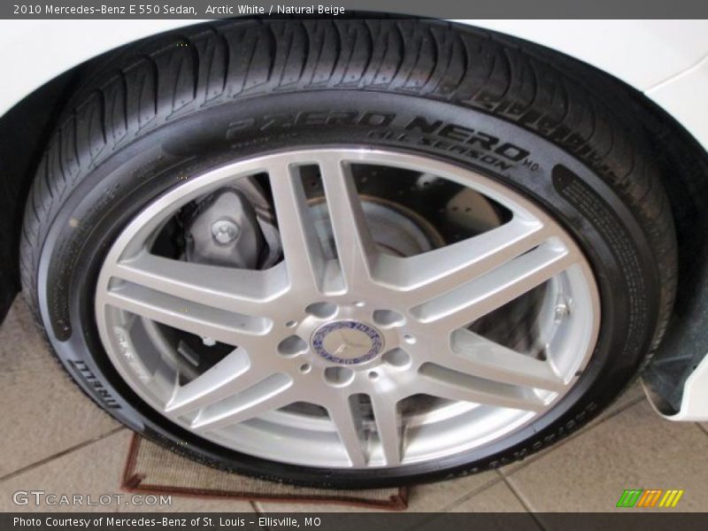 Arctic White / Natural Beige 2010 Mercedes-Benz E 550 Sedan