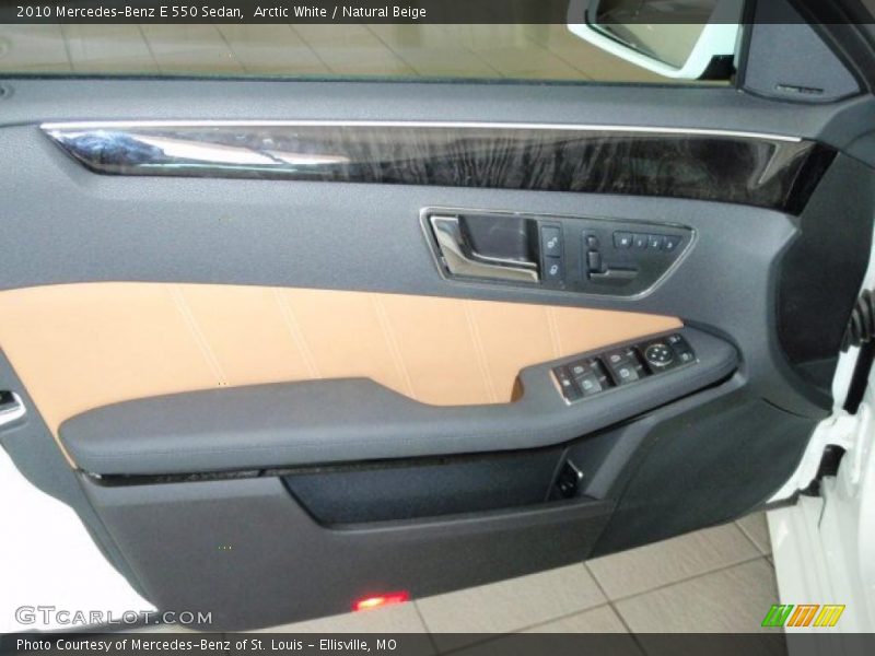 Arctic White / Natural Beige 2010 Mercedes-Benz E 550 Sedan