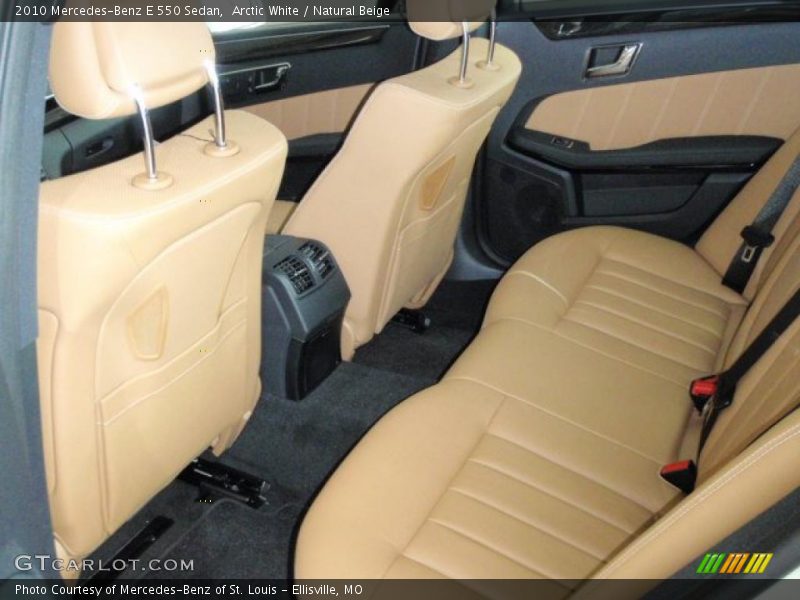 Arctic White / Natural Beige 2010 Mercedes-Benz E 550 Sedan