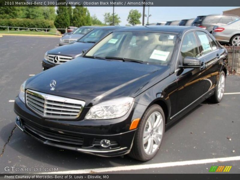 Obsidian Black Metallic / Almond/Mocha 2010 Mercedes-Benz C 300 Luxury 4Matic