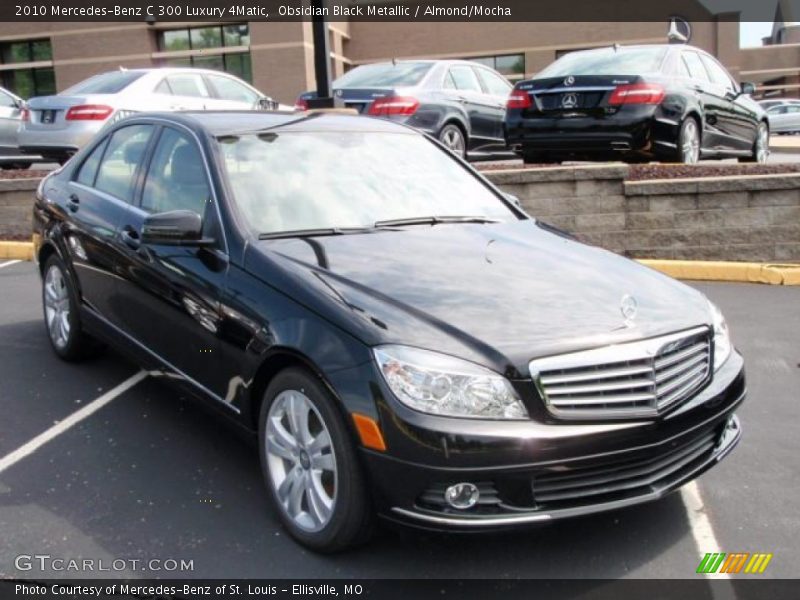 Obsidian Black Metallic / Almond/Mocha 2010 Mercedes-Benz C 300 Luxury 4Matic