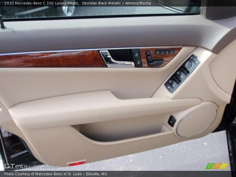 Obsidian Black Metallic / Almond/Mocha 2010 Mercedes-Benz C 300 Luxury 4Matic