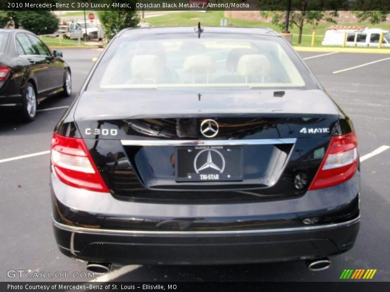 Obsidian Black Metallic / Almond/Mocha 2010 Mercedes-Benz C 300 Luxury 4Matic