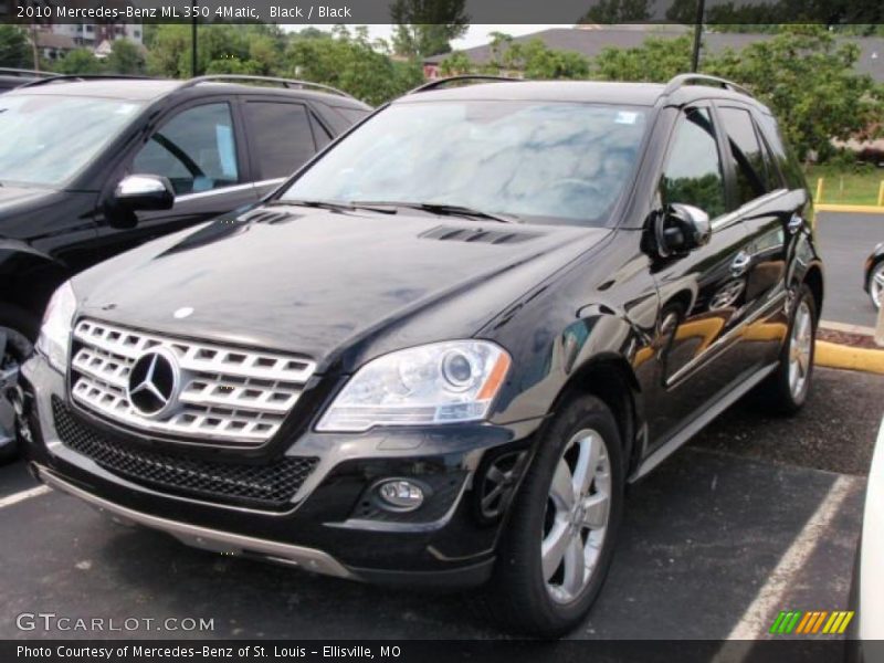 Black / Black 2010 Mercedes-Benz ML 350 4Matic