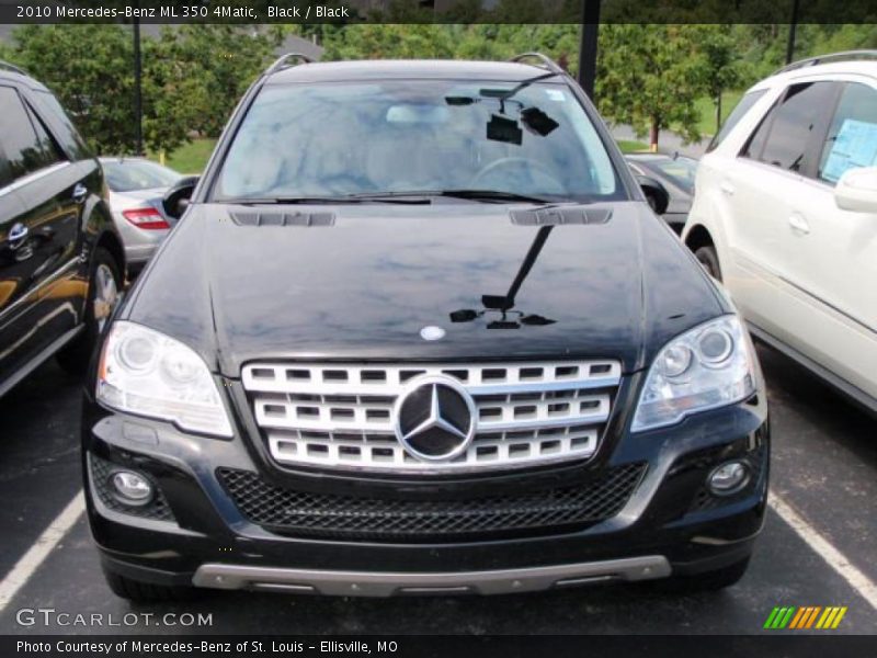 Black / Black 2010 Mercedes-Benz ML 350 4Matic