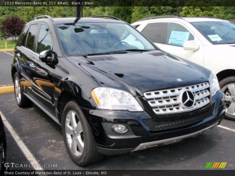 Black / Black 2010 Mercedes-Benz ML 350 4Matic