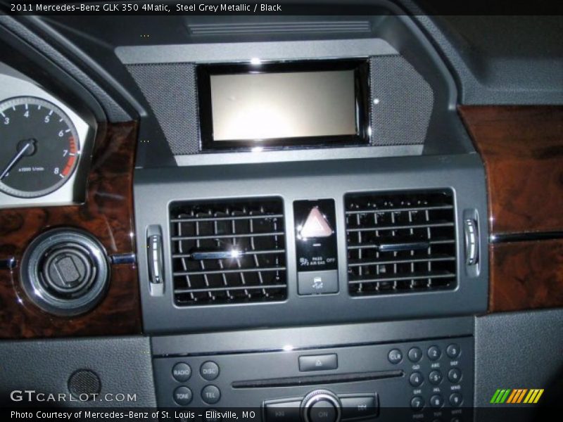 Steel Grey Metallic / Black 2011 Mercedes-Benz GLK 350 4Matic