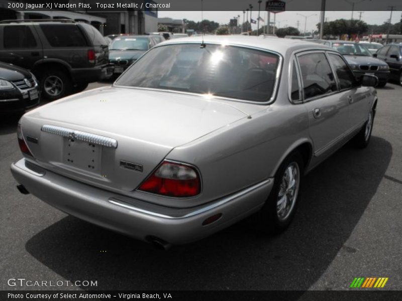 Topaz Metallic / Charcoal 2000 Jaguar XJ Vanden Plas