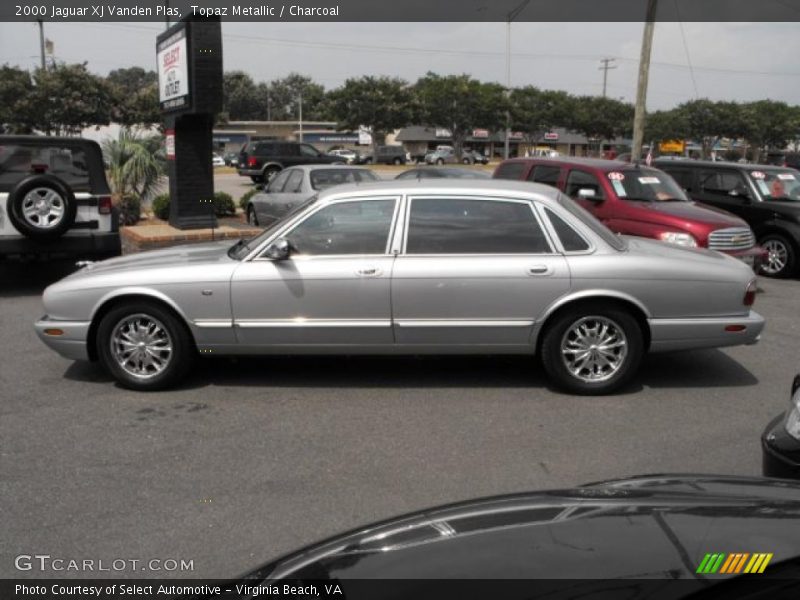 Topaz Metallic / Charcoal 2000 Jaguar XJ Vanden Plas