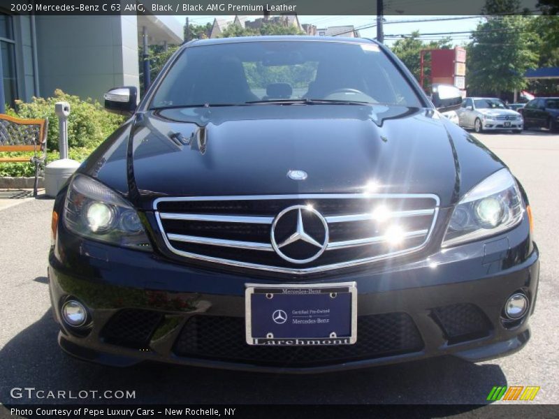 Black / Black AMG Premium Leather 2009 Mercedes-Benz C 63 AMG