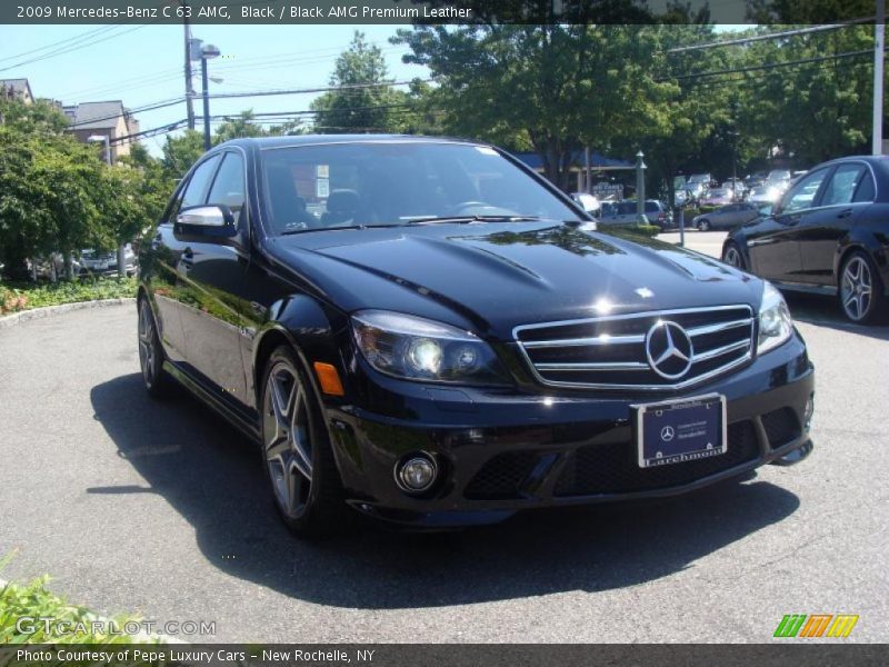 Black / Black AMG Premium Leather 2009 Mercedes-Benz C 63 AMG
