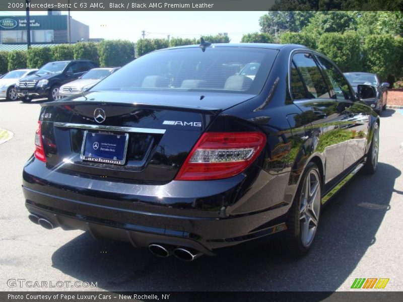 Black / Black AMG Premium Leather 2009 Mercedes-Benz C 63 AMG