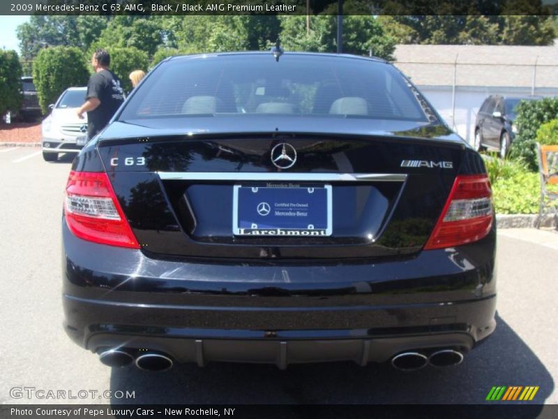 Black / Black AMG Premium Leather 2009 Mercedes-Benz C 63 AMG