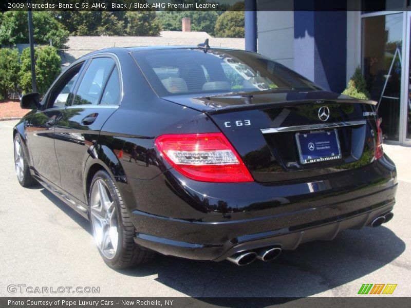 Black / Black AMG Premium Leather 2009 Mercedes-Benz C 63 AMG