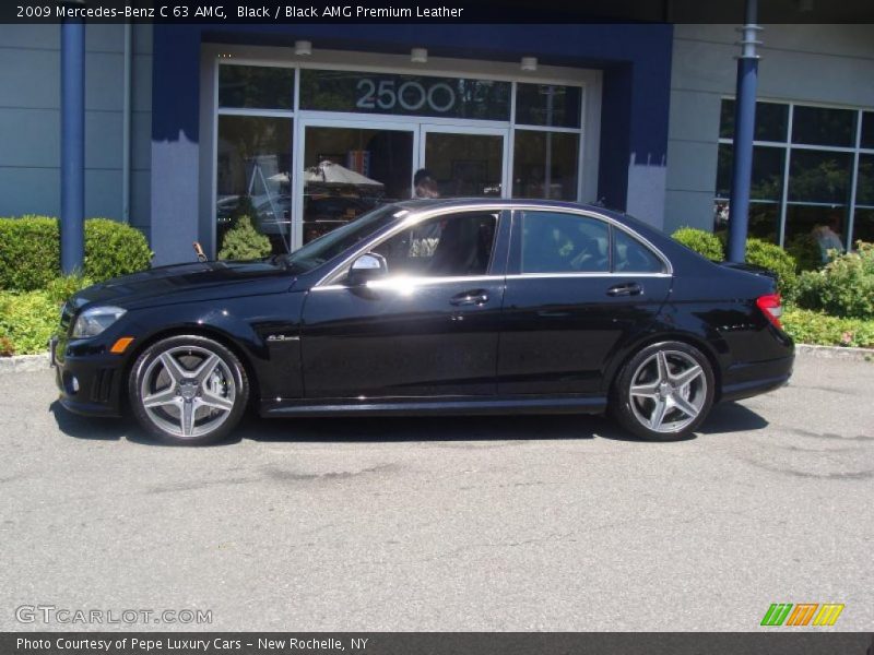 Black / Black AMG Premium Leather 2009 Mercedes-Benz C 63 AMG