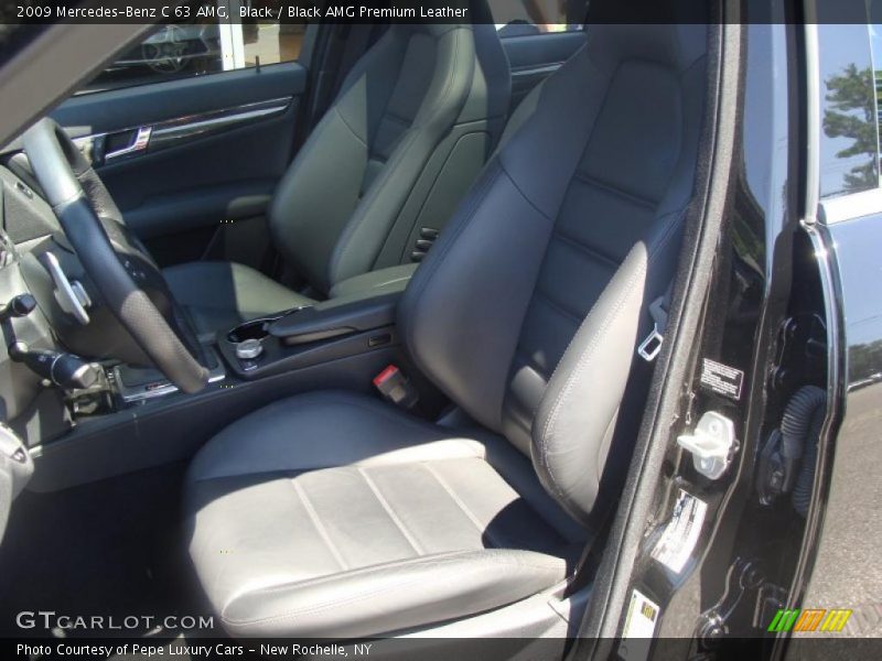 Black / Black AMG Premium Leather 2009 Mercedes-Benz C 63 AMG