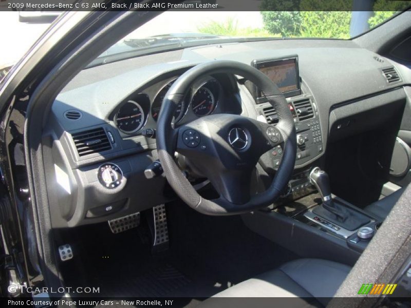 Black / Black AMG Premium Leather 2009 Mercedes-Benz C 63 AMG