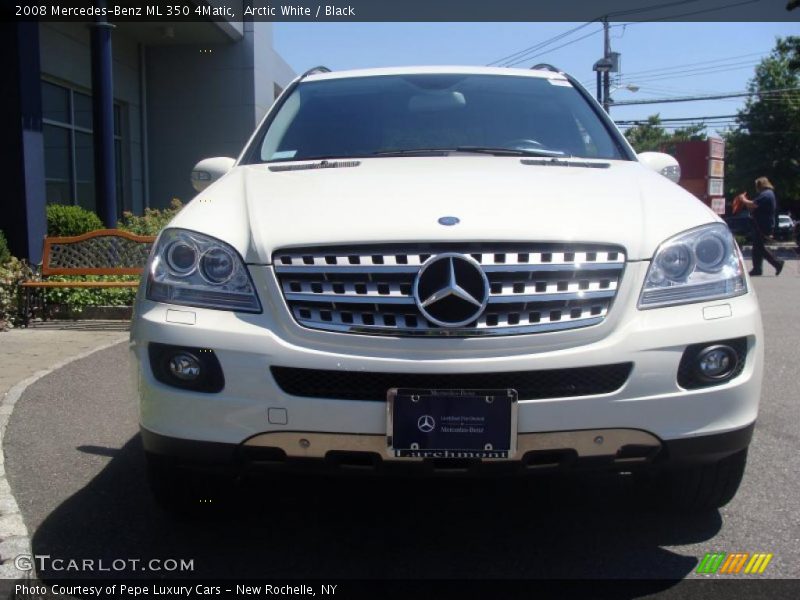 Arctic White / Black 2008 Mercedes-Benz ML 350 4Matic