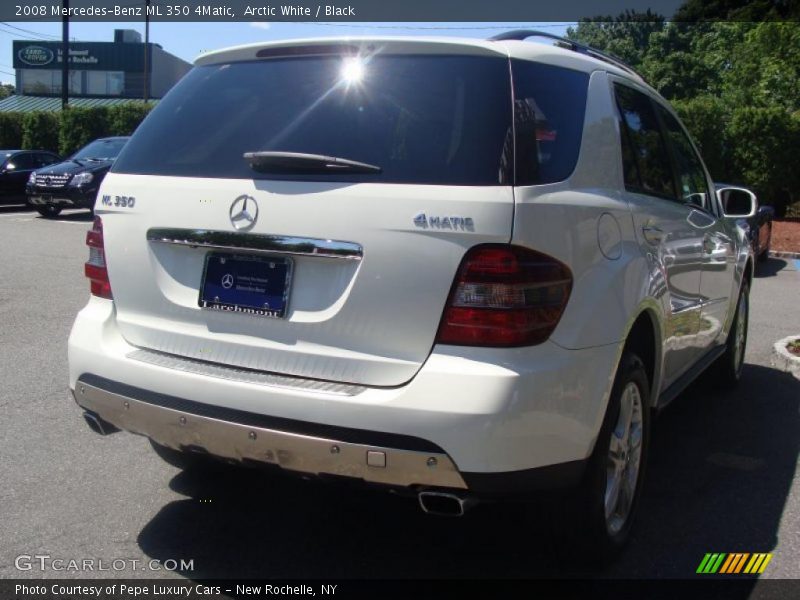 Arctic White / Black 2008 Mercedes-Benz ML 350 4Matic