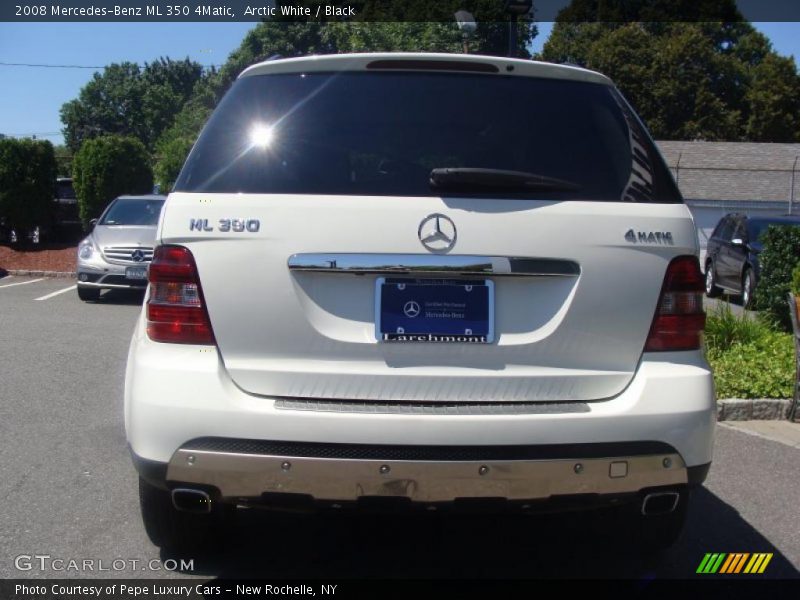 Arctic White / Black 2008 Mercedes-Benz ML 350 4Matic