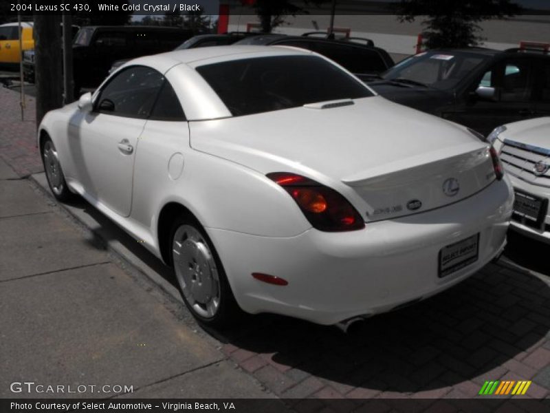 White Gold Crystal / Black 2004 Lexus SC 430