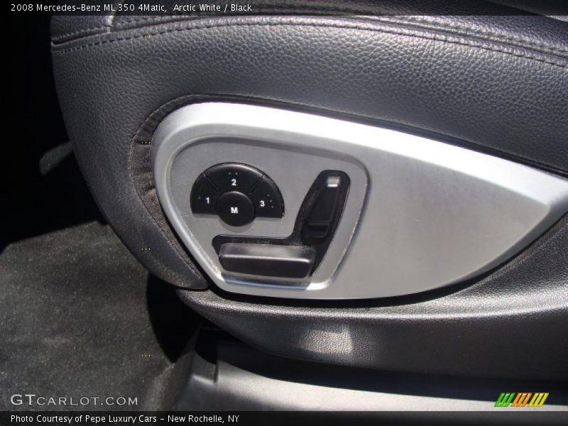 Arctic White / Black 2008 Mercedes-Benz ML 350 4Matic