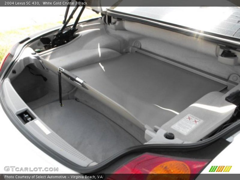 White Gold Crystal / Black 2004 Lexus SC 430