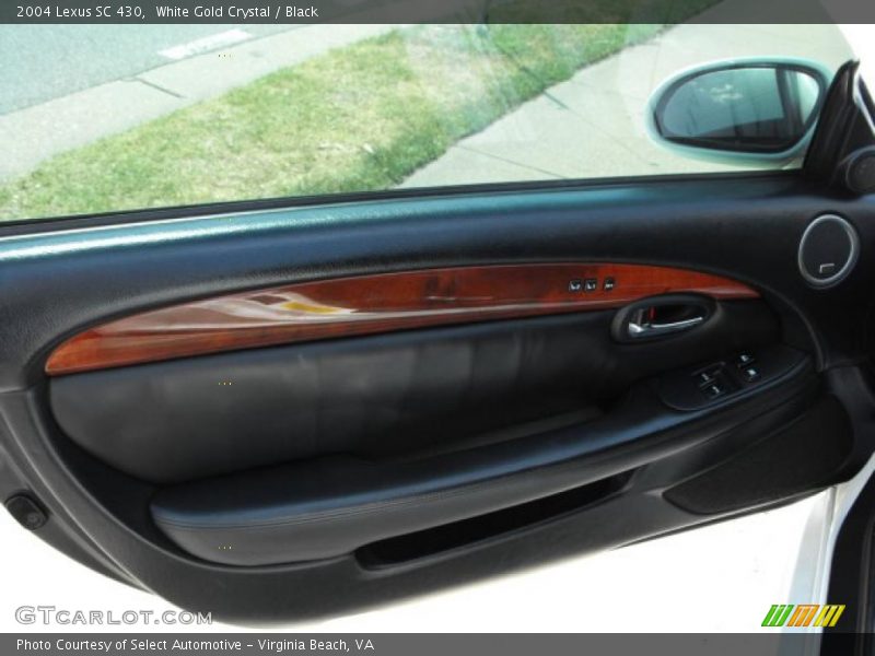 White Gold Crystal / Black 2004 Lexus SC 430