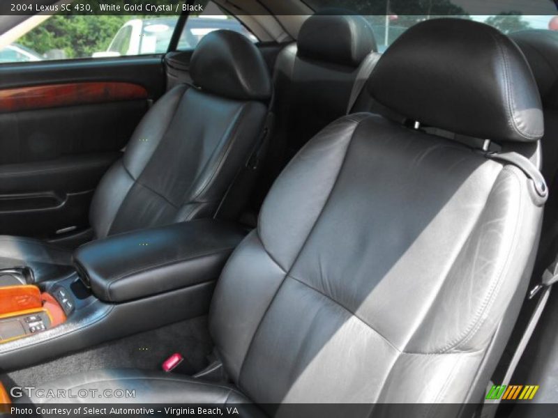 White Gold Crystal / Black 2004 Lexus SC 430