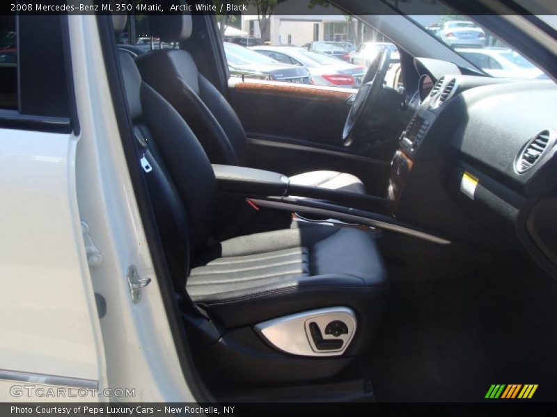 Arctic White / Black 2008 Mercedes-Benz ML 350 4Matic
