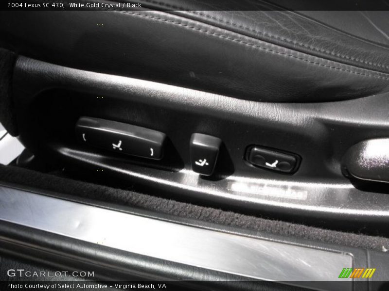 White Gold Crystal / Black 2004 Lexus SC 430