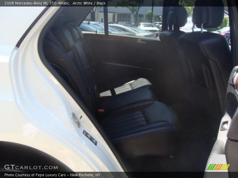 Arctic White / Black 2008 Mercedes-Benz ML 350 4Matic