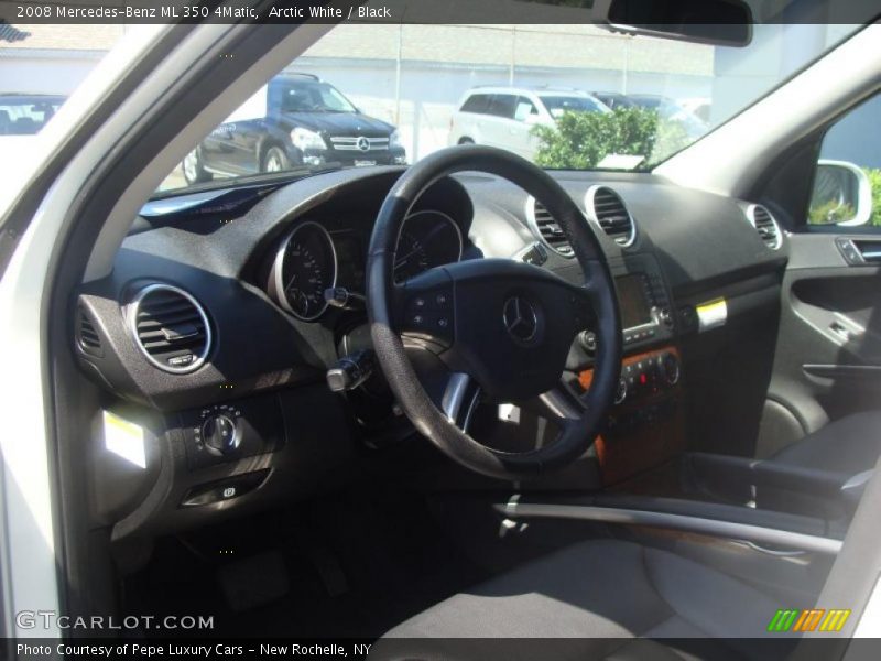 Arctic White / Black 2008 Mercedes-Benz ML 350 4Matic