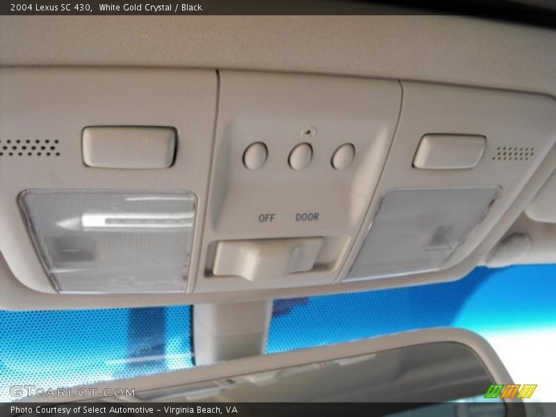 White Gold Crystal / Black 2004 Lexus SC 430