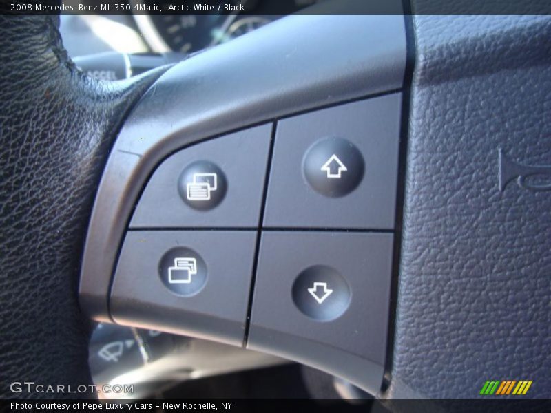 Arctic White / Black 2008 Mercedes-Benz ML 350 4Matic