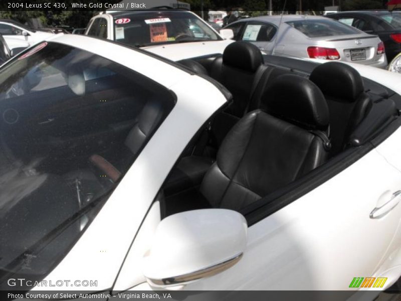 White Gold Crystal / Black 2004 Lexus SC 430